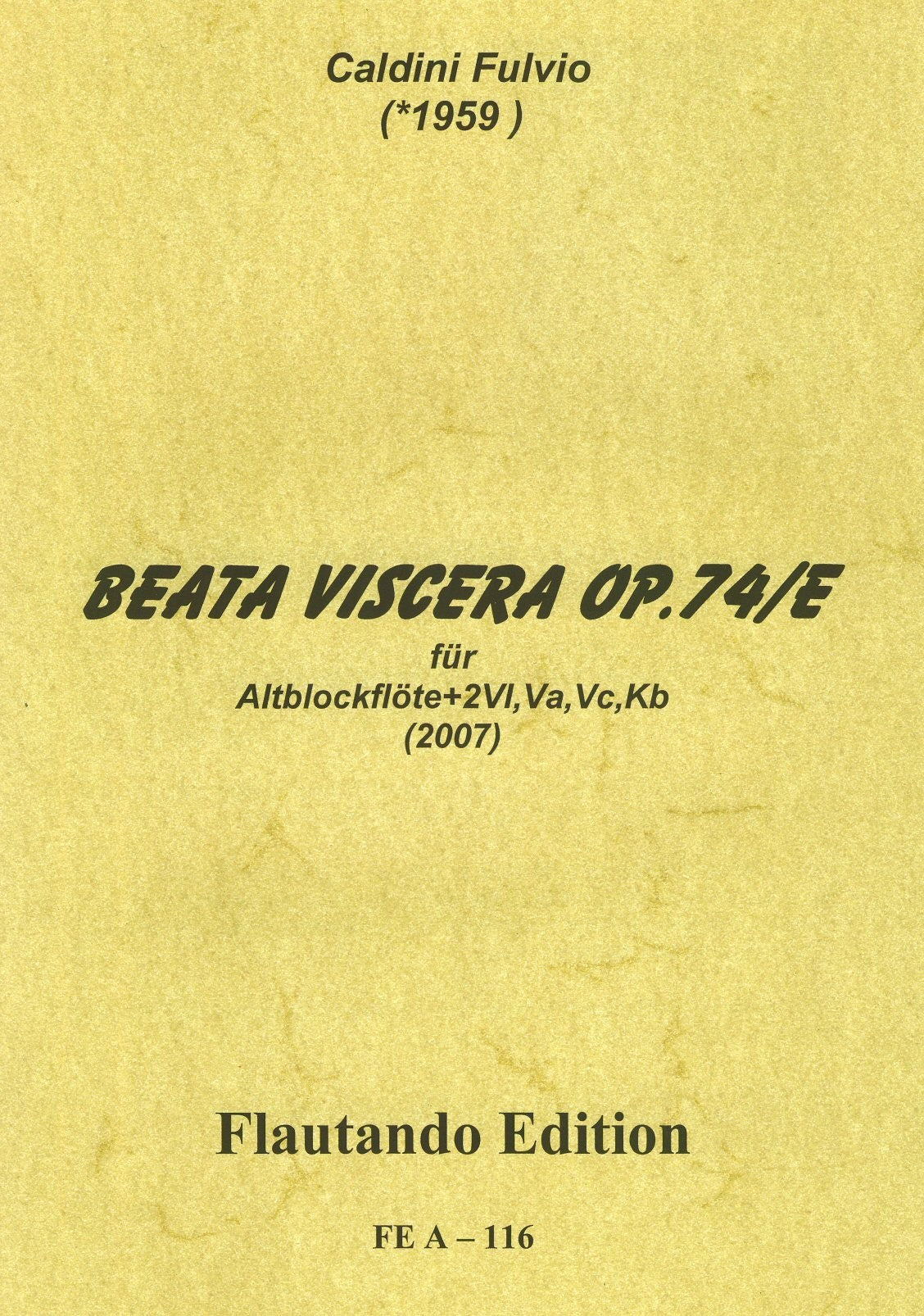 Beata Viscera Op 74/E