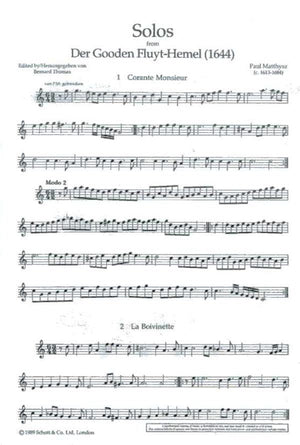 Solos from Der Gooden Fluyt-Hemel