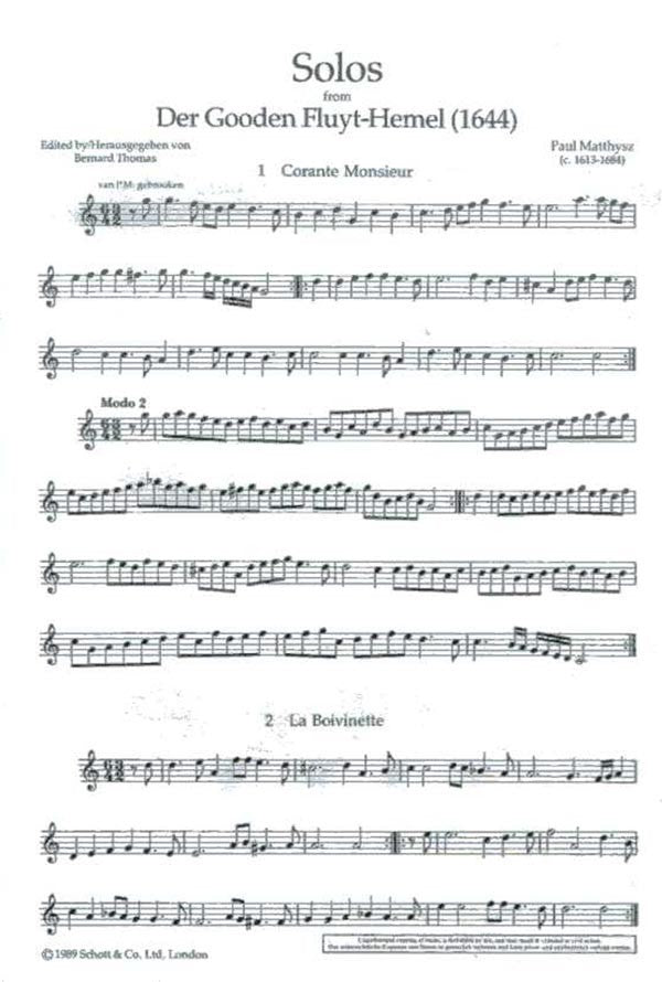 Solos from Der Gooden Fluyt-Hemel