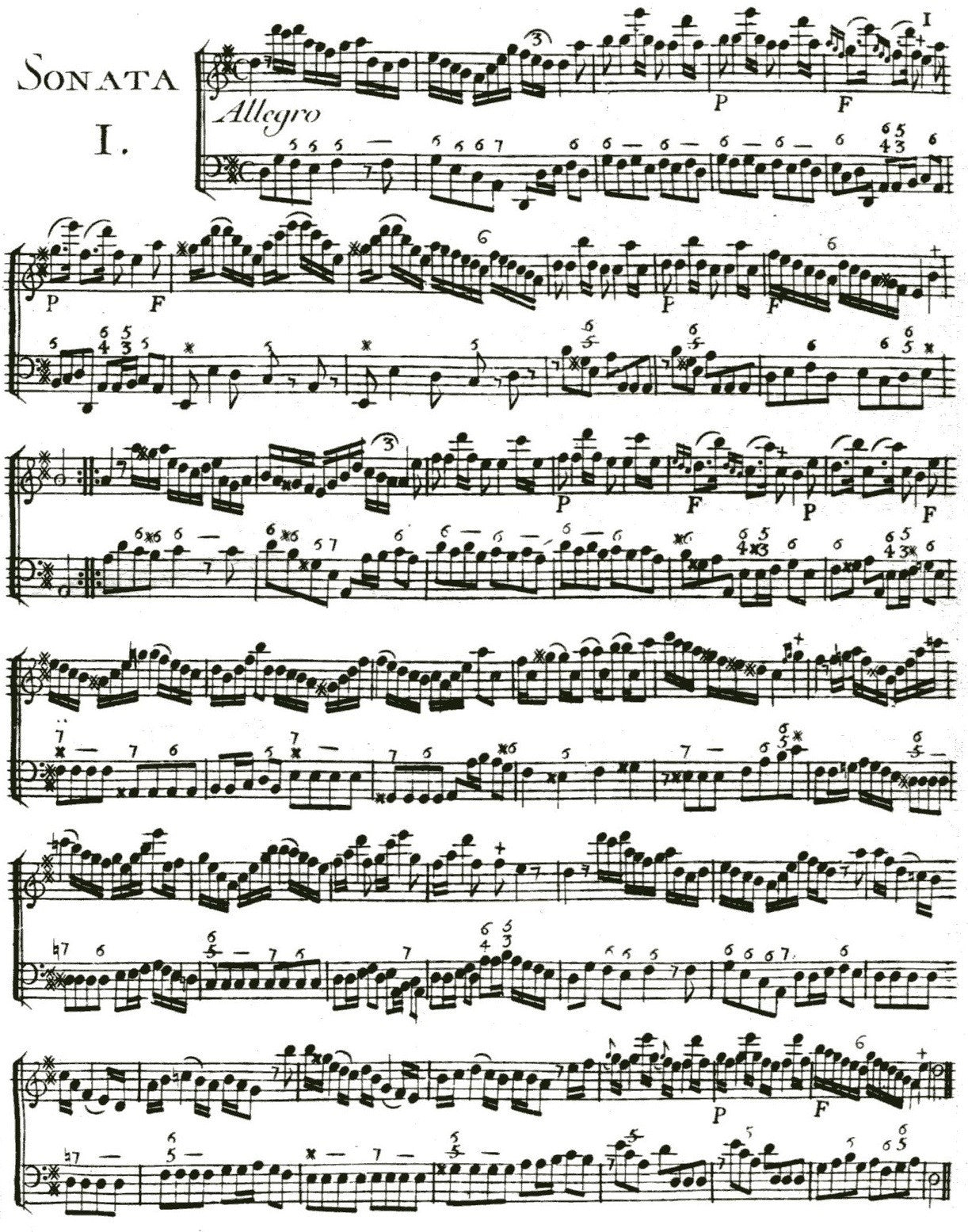Sonates Op I and II, for 2 flutes and flute and continuo