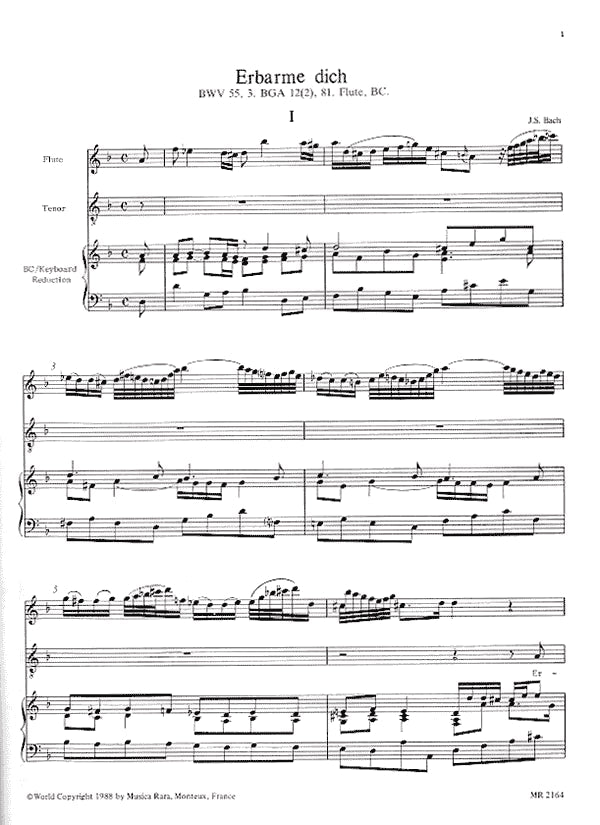 Complete Arias and Sinfonias from the Cantatas, Masses and Oratorios BWV55, BWV78, BWV96, BWV99, BWV102, Vol 6