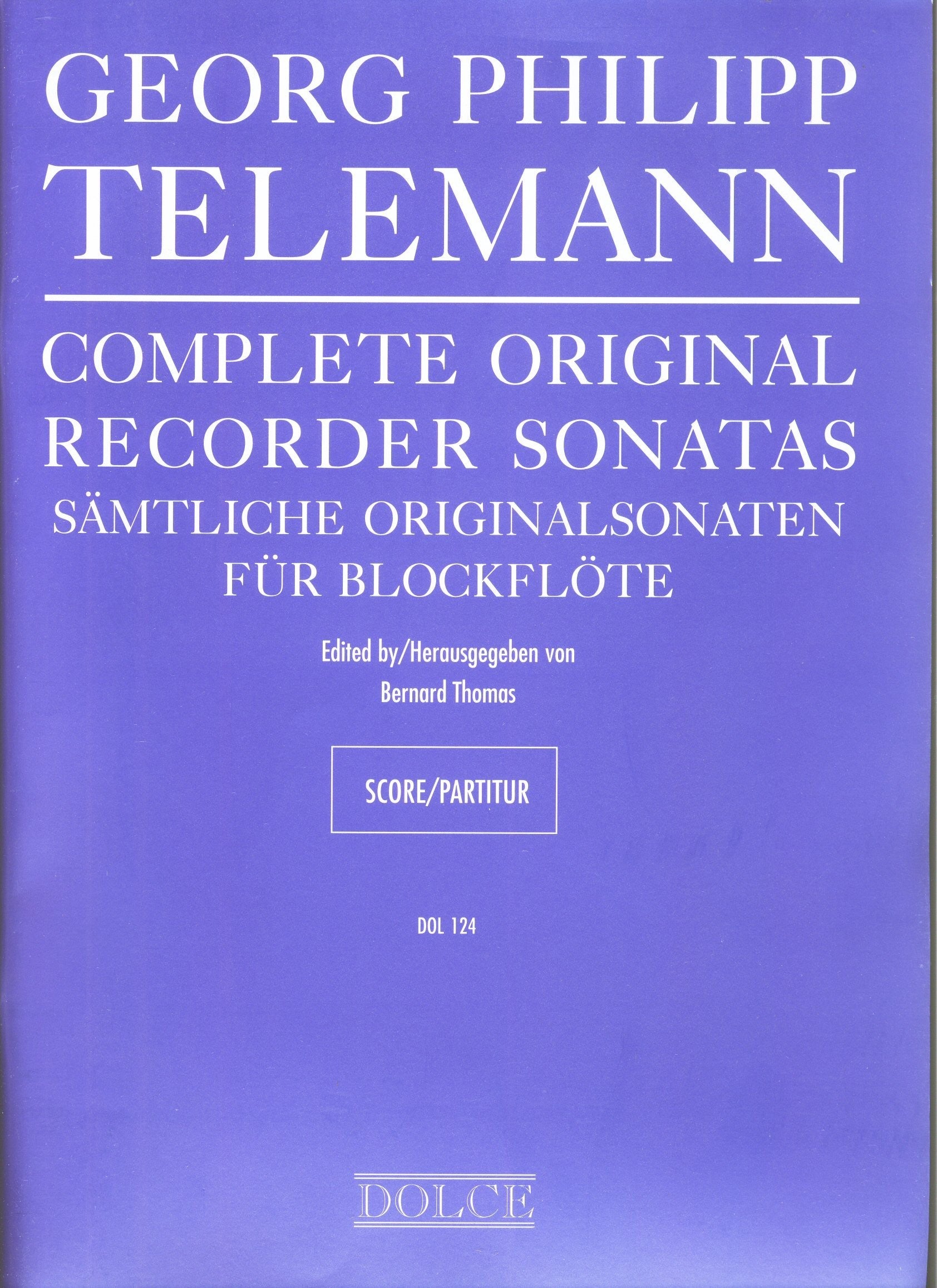 Complete Original Recorder Sonatas