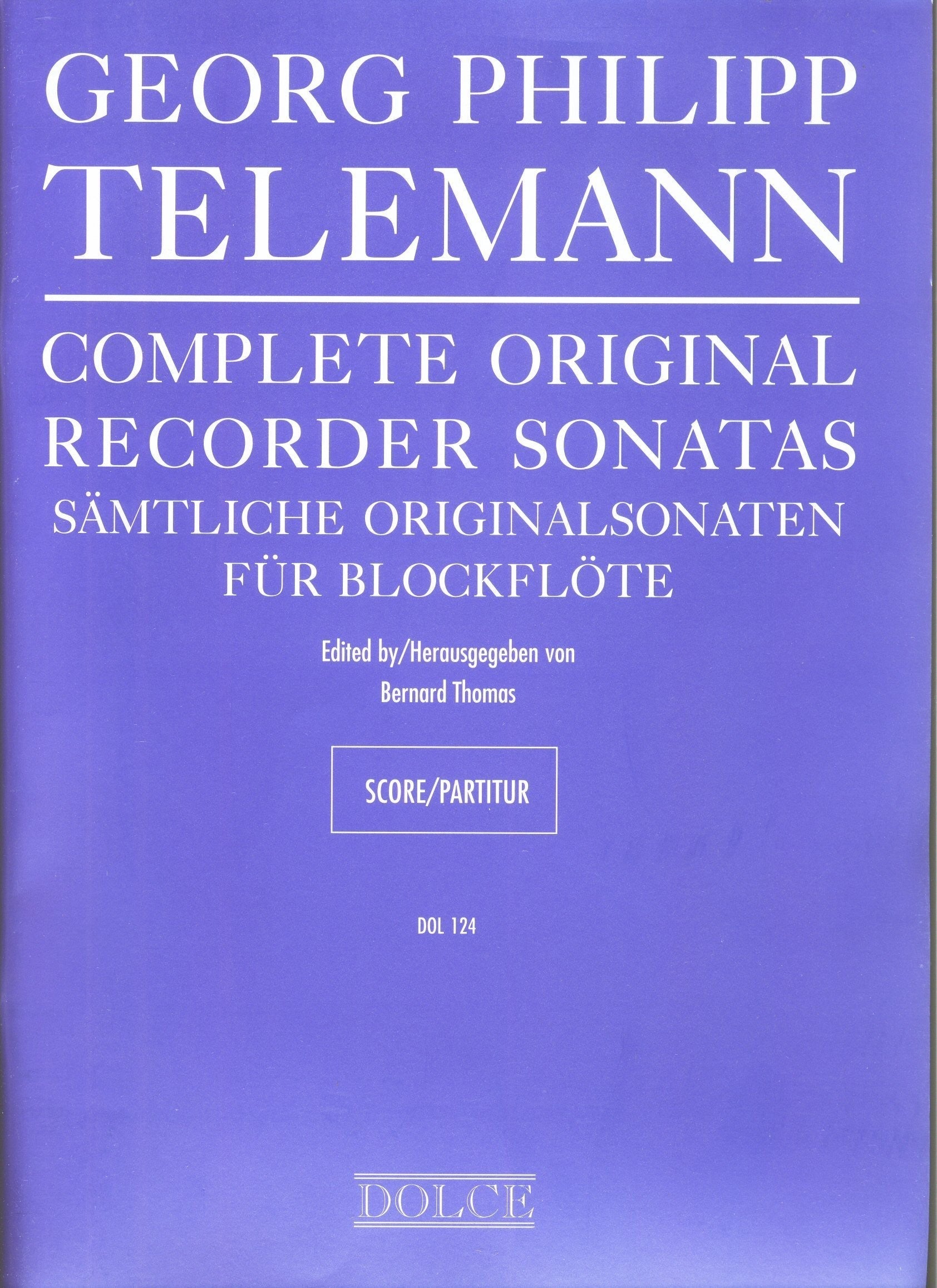 Complete Original Recorder Sonatas