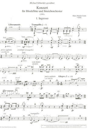 Concerto for Recorder and Strings [parts]