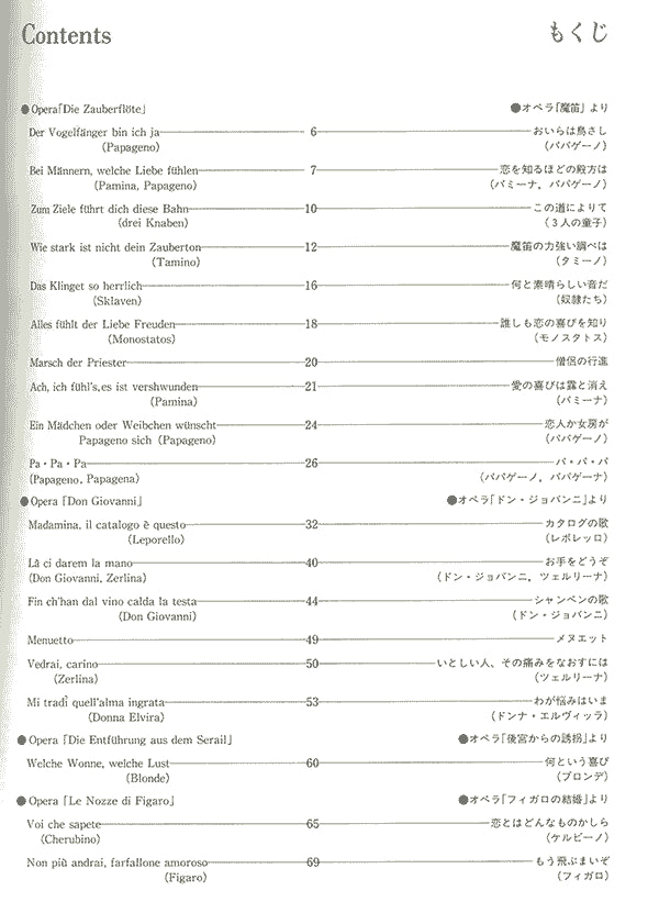 Recorder Quartets 6 -  Selected Opera Arias of Mozart
