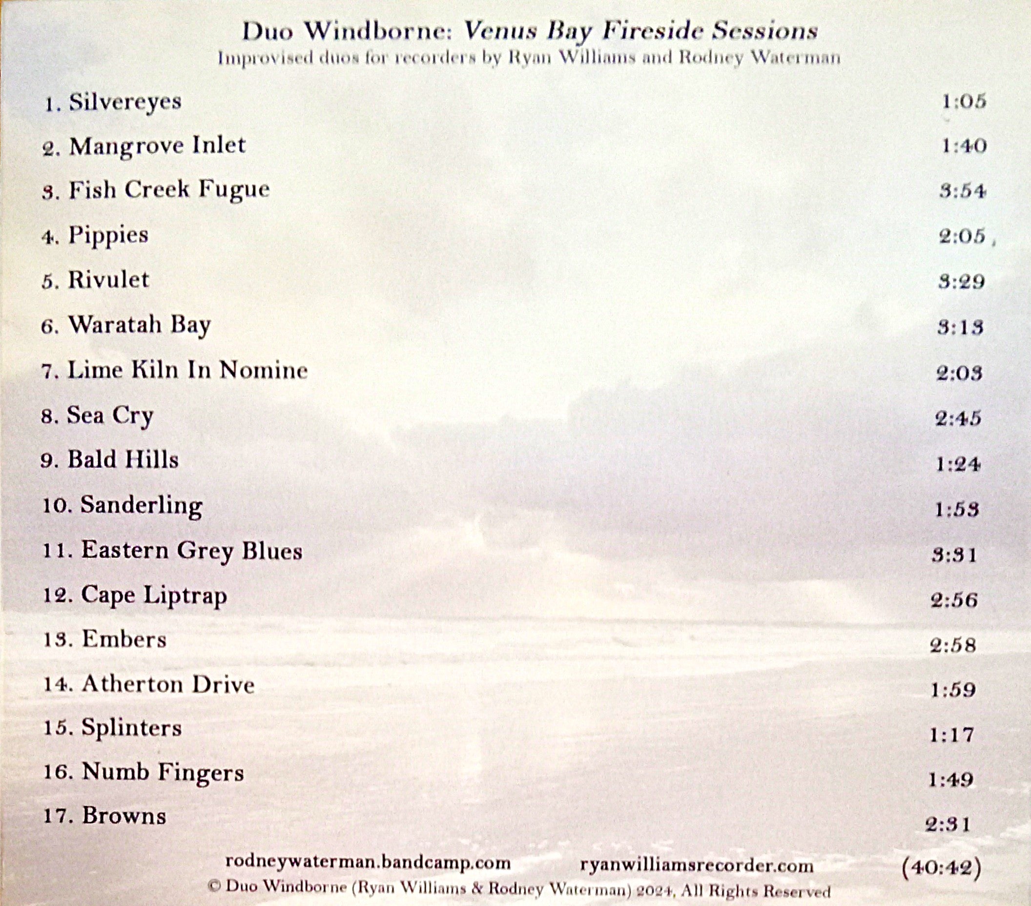 VENUS BAY FIRESIDE SESSIONS