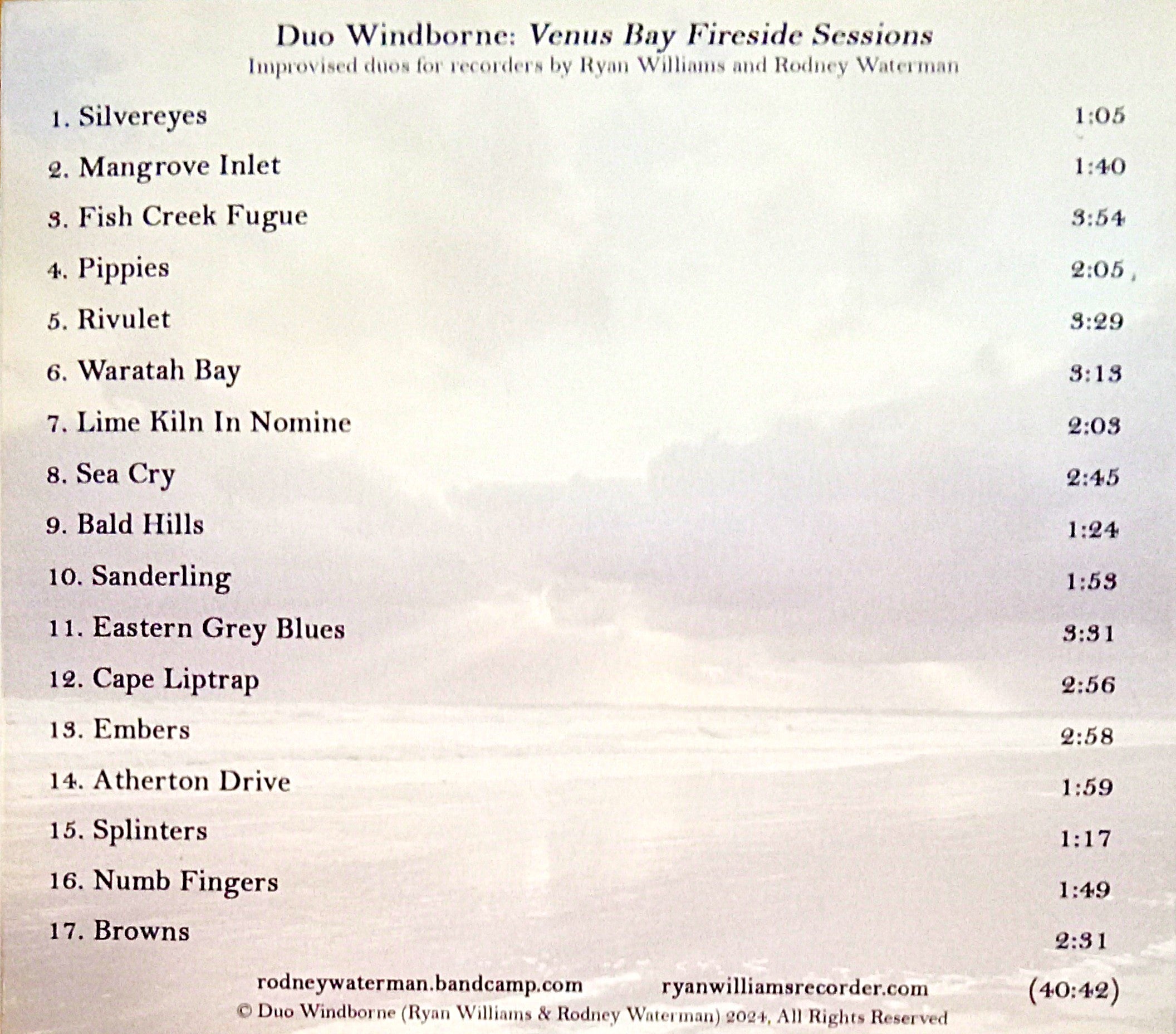 VENUS BAY FIRESIDE SESSIONS