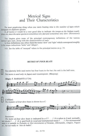Rules of Musical Interpretation in The Baroque Era