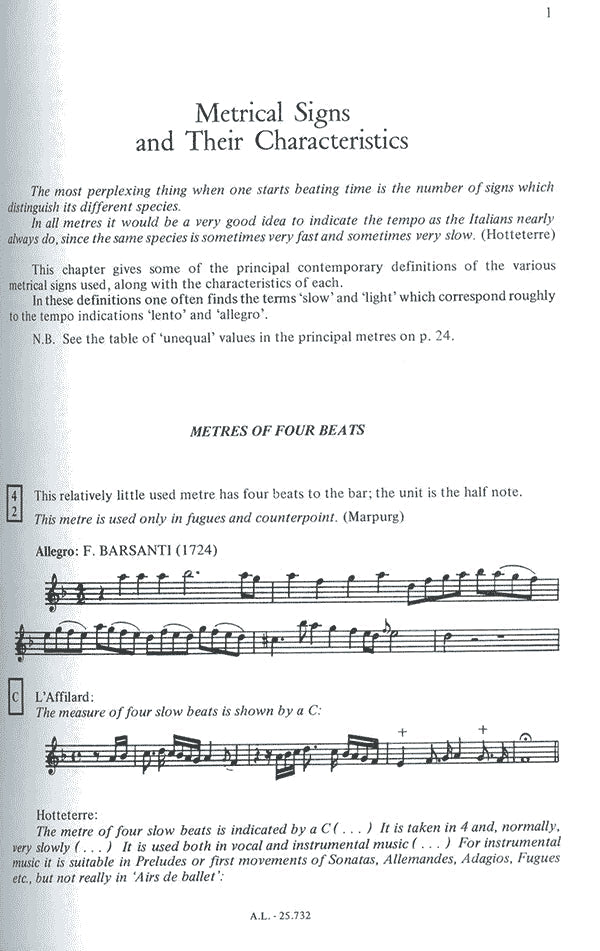Rules of Musical Interpretation in The Baroque Era