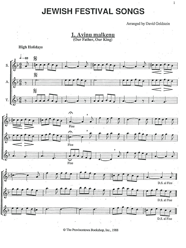Jewish Festival Songs