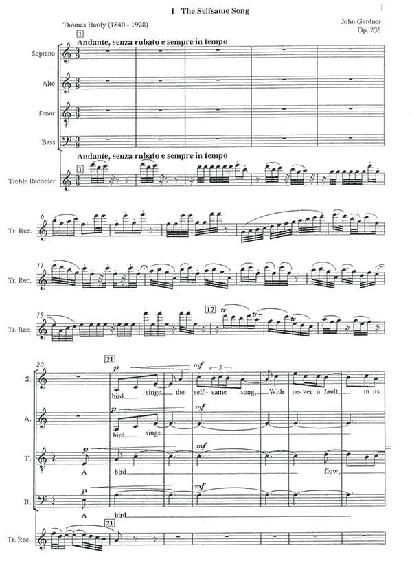 Four Songs Op235 John Gardner