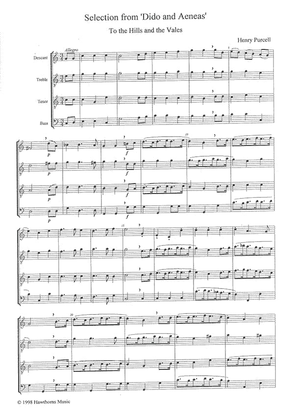 Selection from Dido and Aeneas