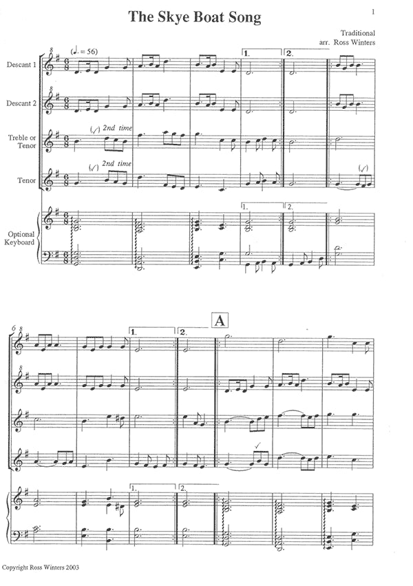 The Skye Boat Song and Scarborough Fair