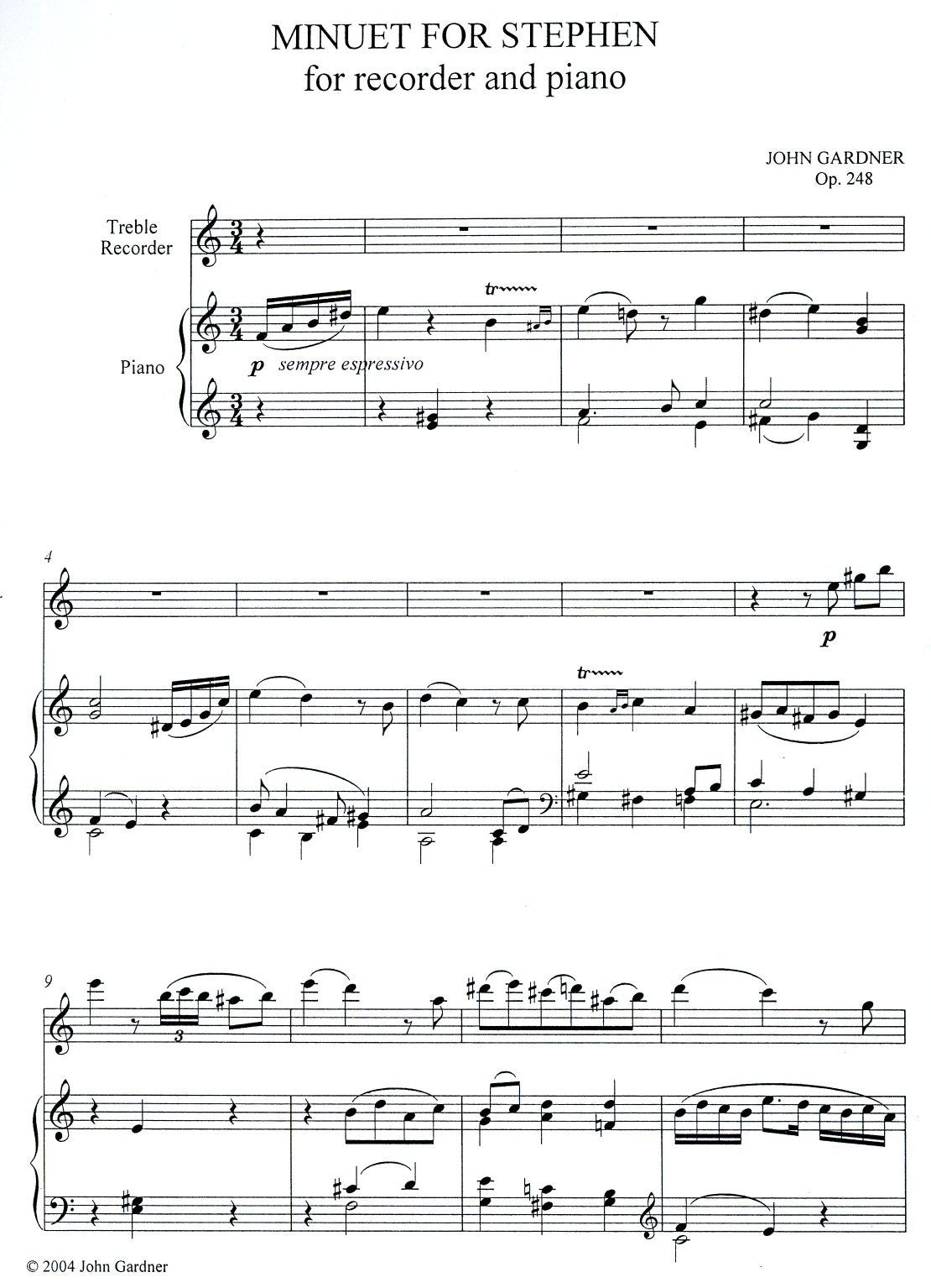 Minuet for Stephen