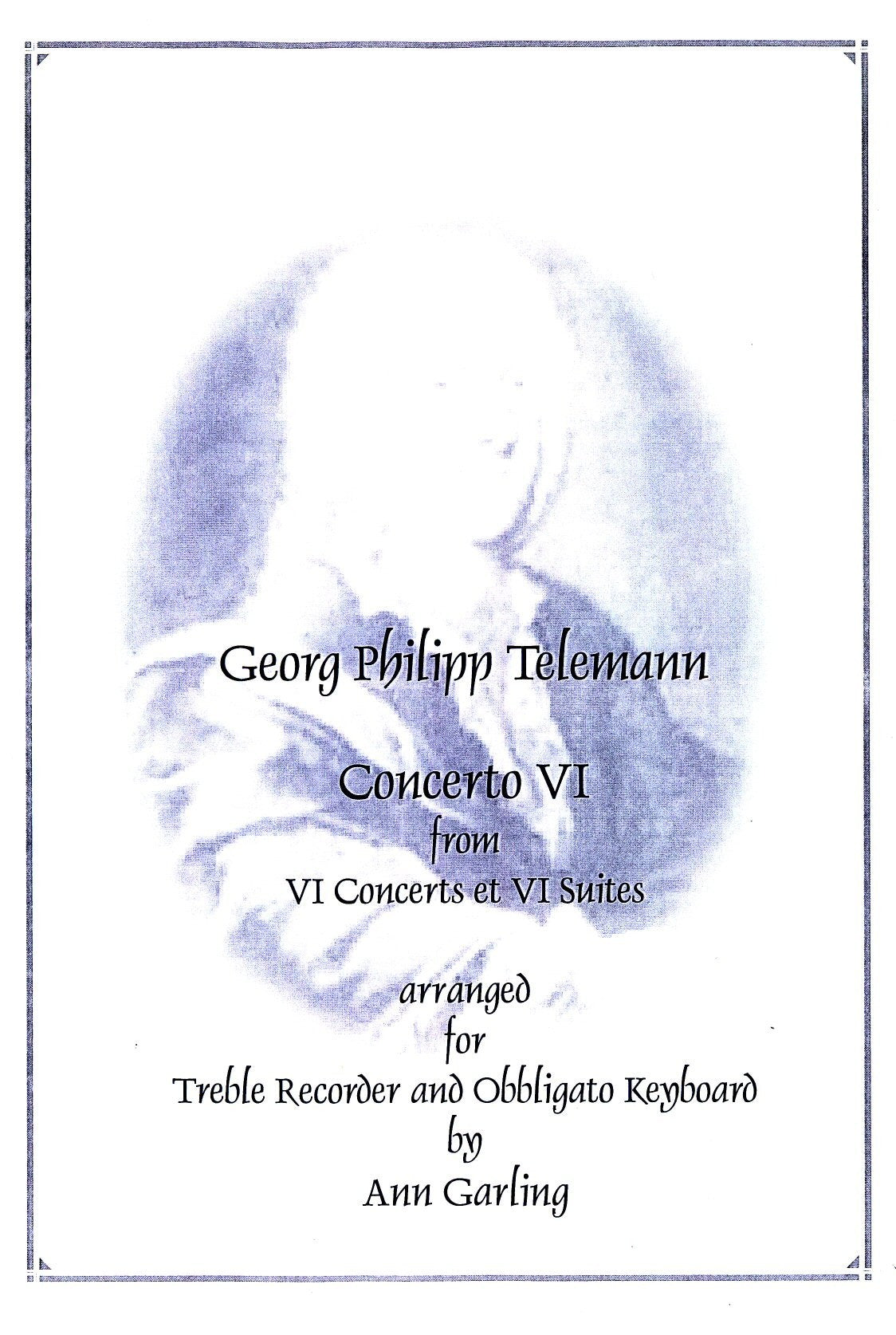 Concerto VI from VI Concerts et VI Suites in c minor  TWV42:a2