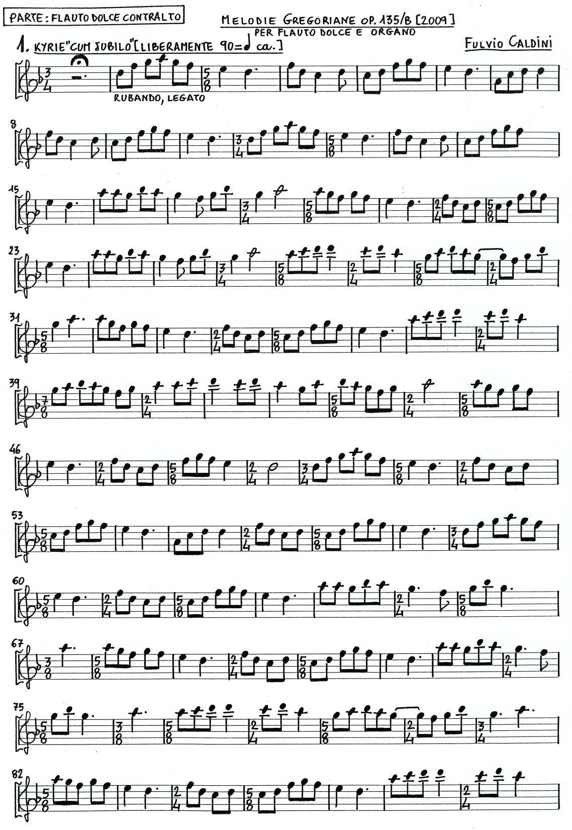 Melodie gregoriane Op 135/B