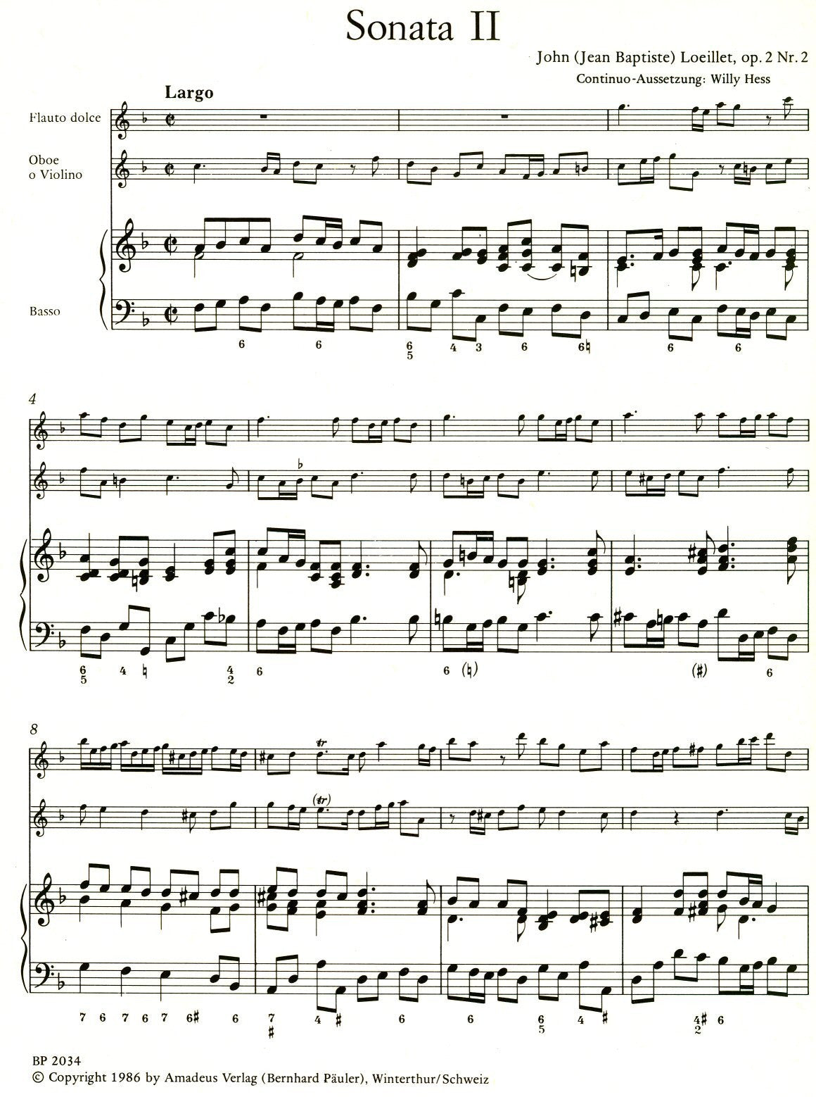 Triosonata in F Major, Op 2/2