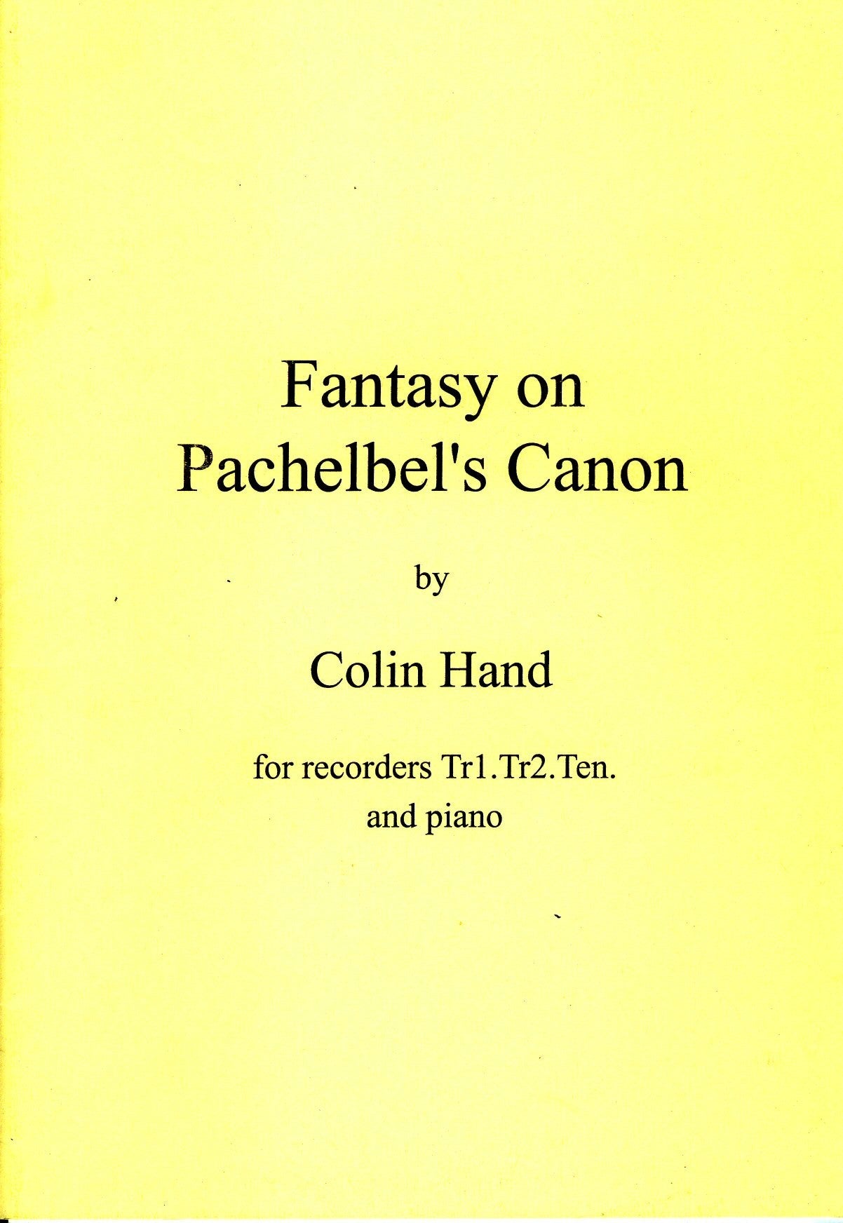 Fantasy on Pachelbel's Canon