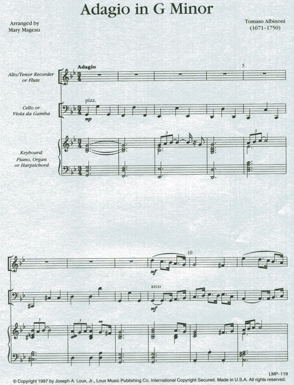 Adagio in G Minor