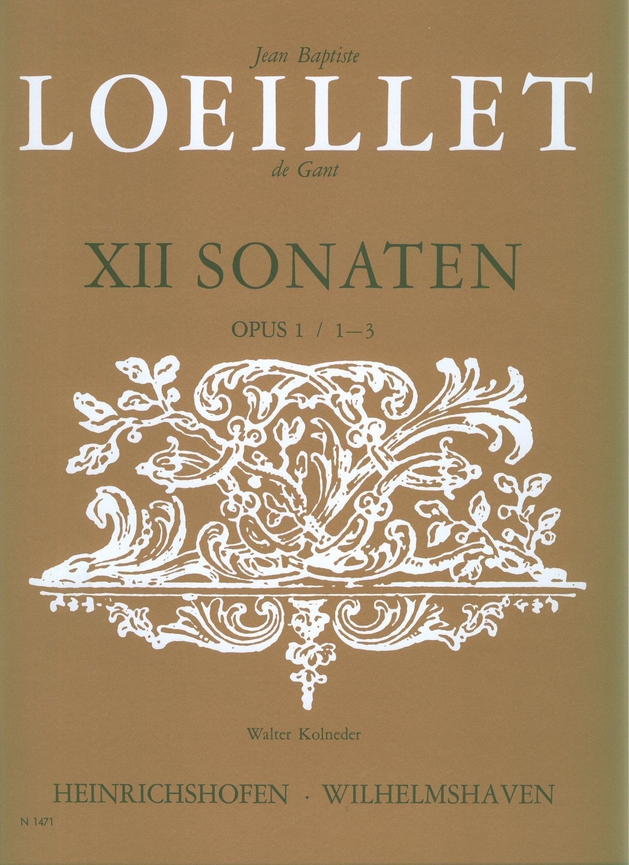 12 Sonatas  Opus 1/ 1-3