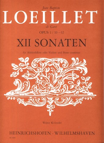 12 Sonatas  Opus 1, No 10-12