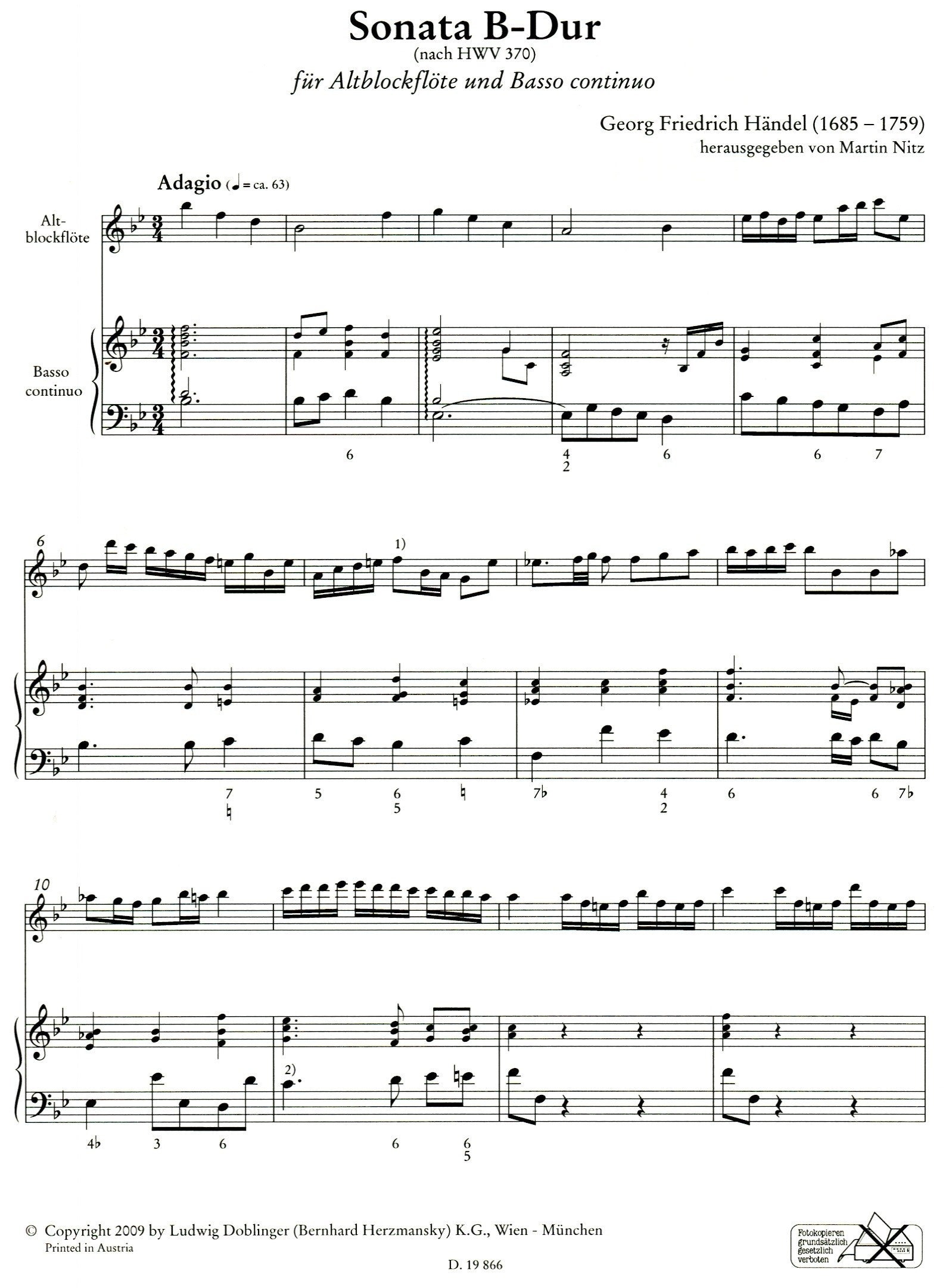Sonata in Bb Major
