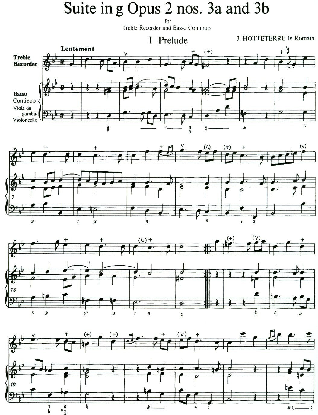 Suite in g minor Opus 2 No's 3a and 3b