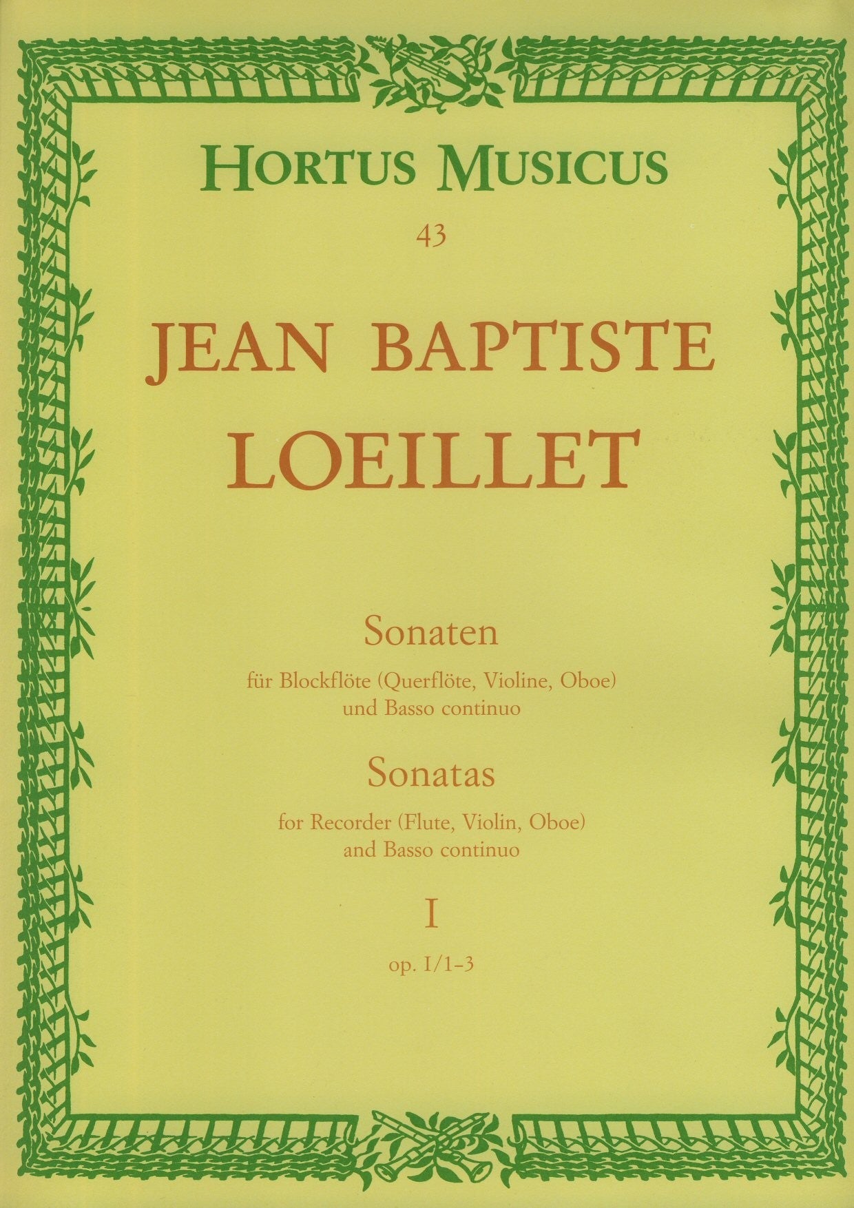 Sonatas Op I/1-3