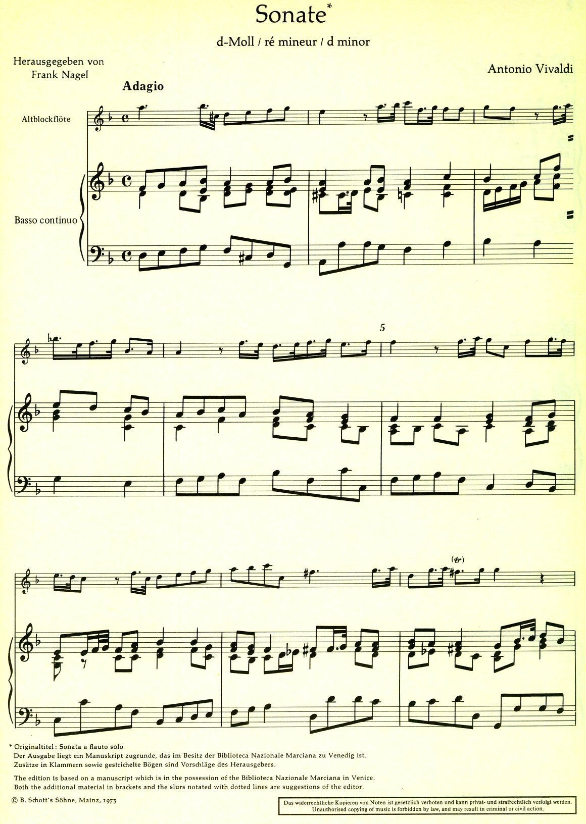 Sonata in d minor
