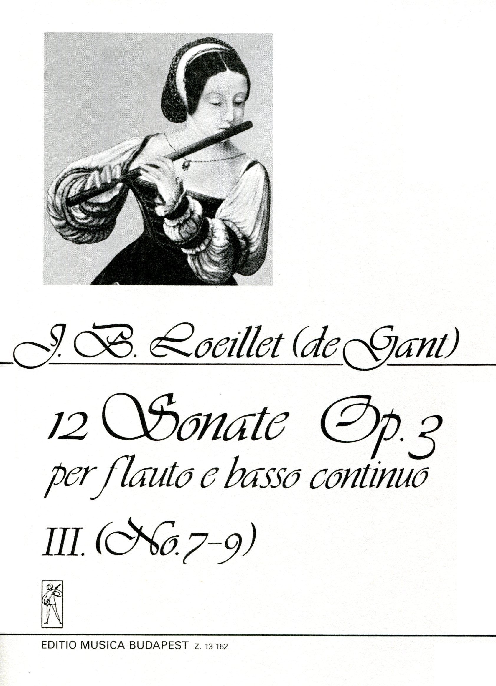 12 Sonata Op 3, Volume 3, No 7-9