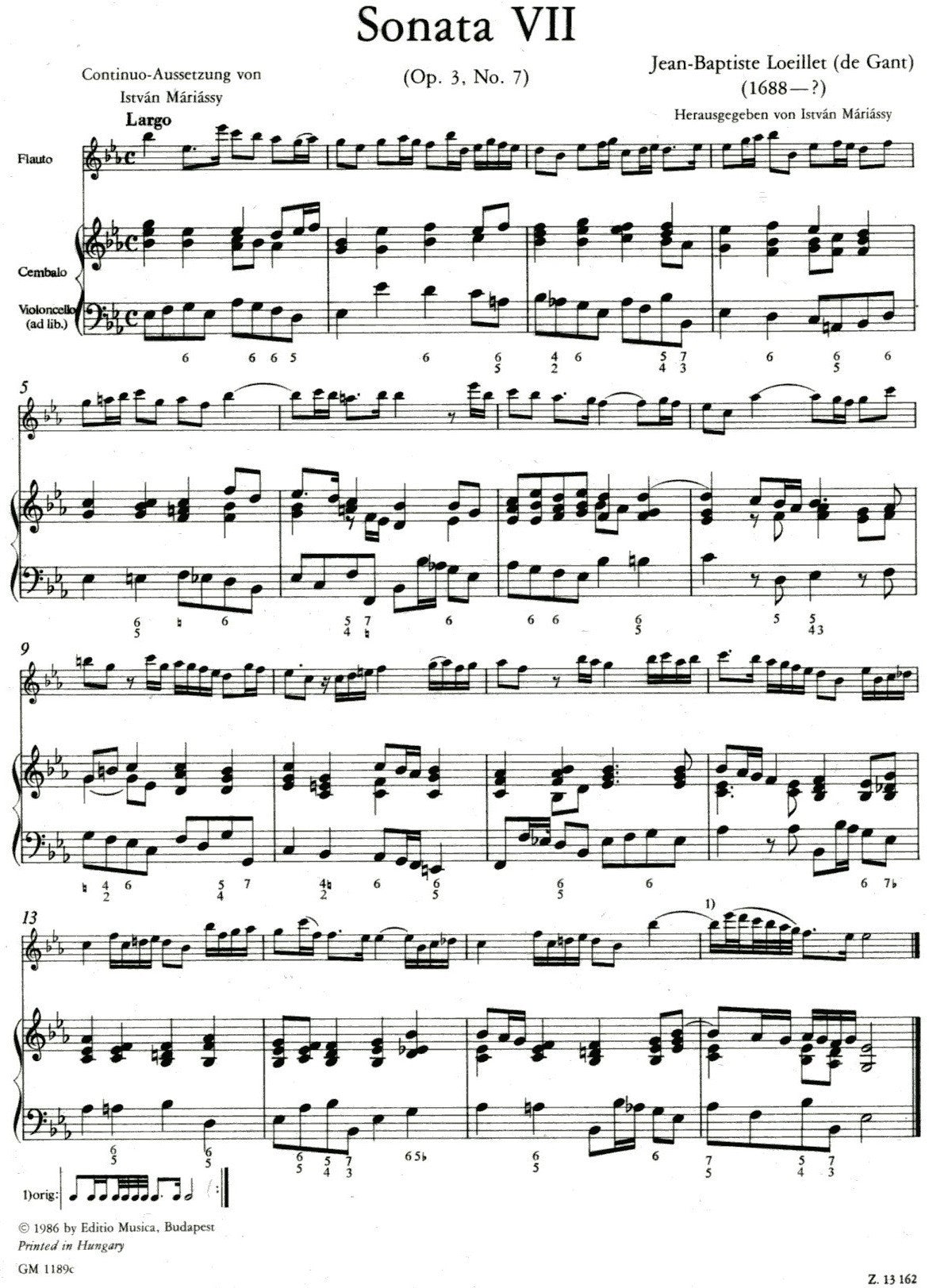 12 Sonata Op 3, Volume 3, No 7-9