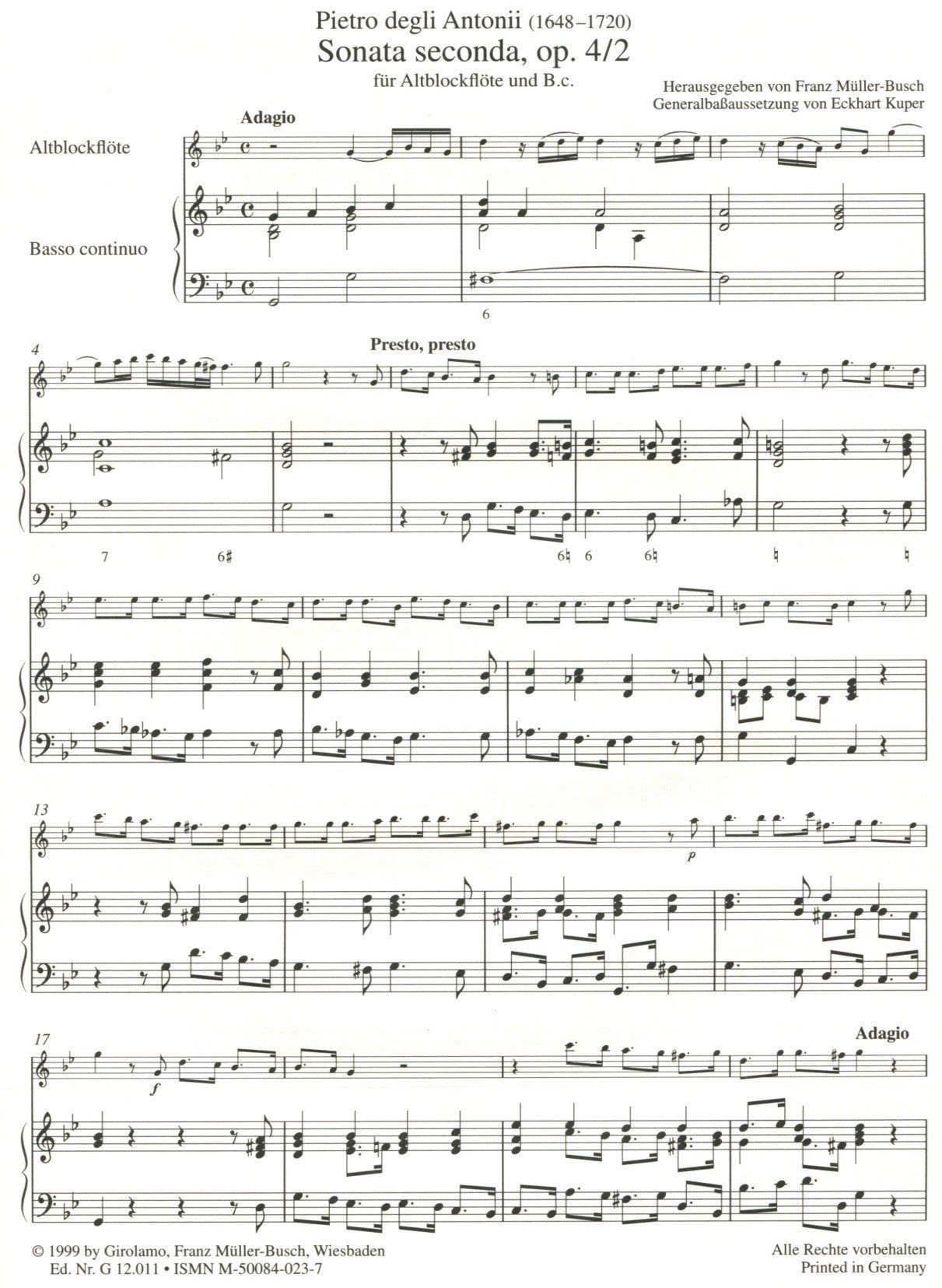 Sonatas 2 & 4 Op 4