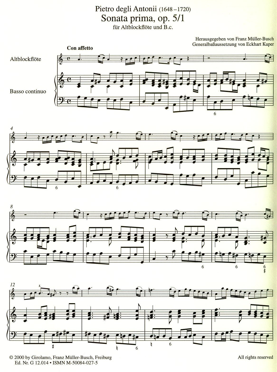 Opus 5 (Bologna 1686) Vol 1: Sonatas 1 and 2