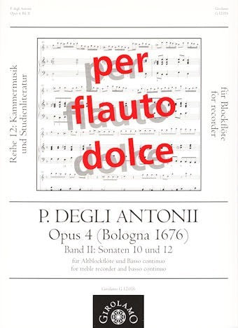 Opus 4 (Bologna 1676) Vol II: Sonatas 10 and 12