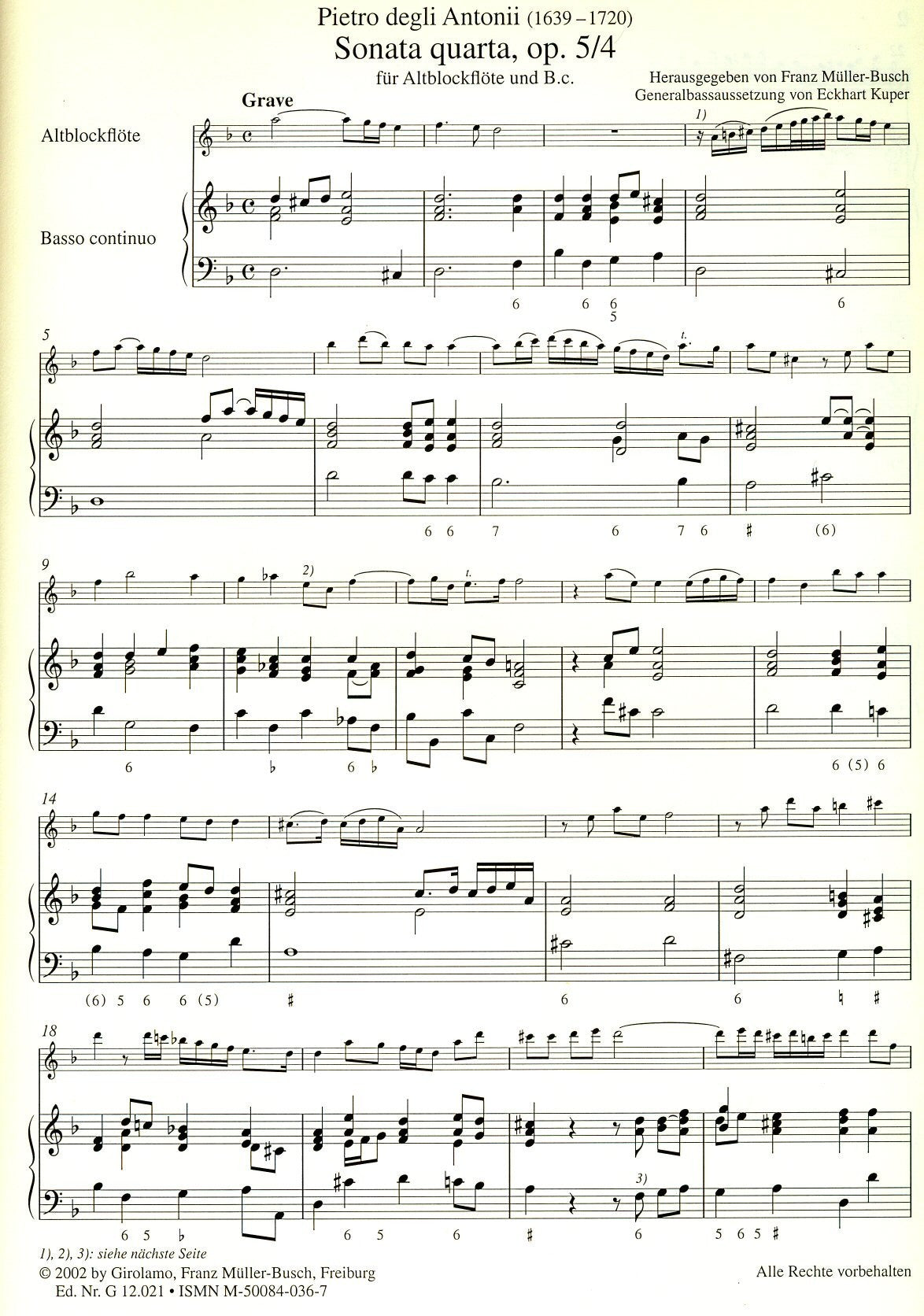 Sonatas 4 & 7 Op 5