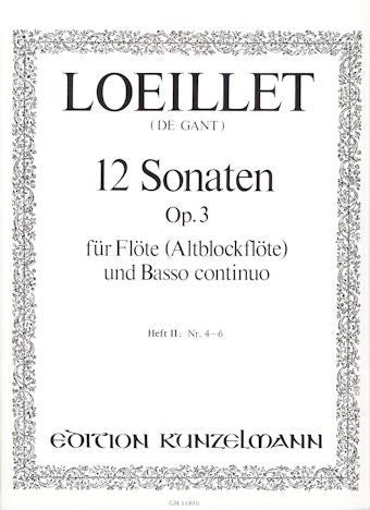 12 Sonatas Op 3 Book 2 no 4-6