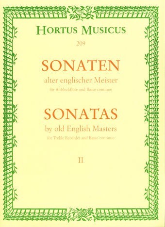 Sonatas by Old English Masters Vol II