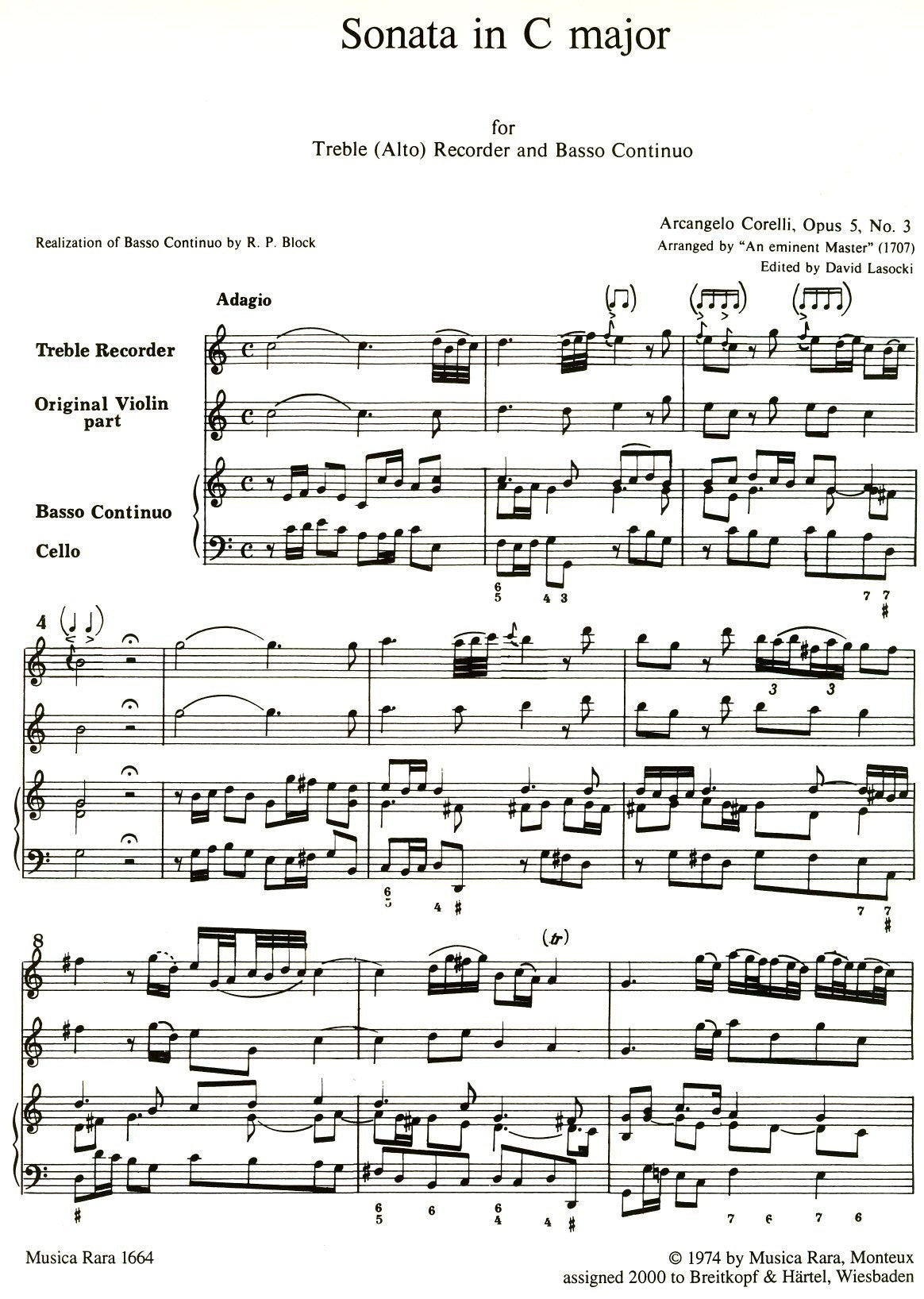 Sonata in C Major Op 5 No 3