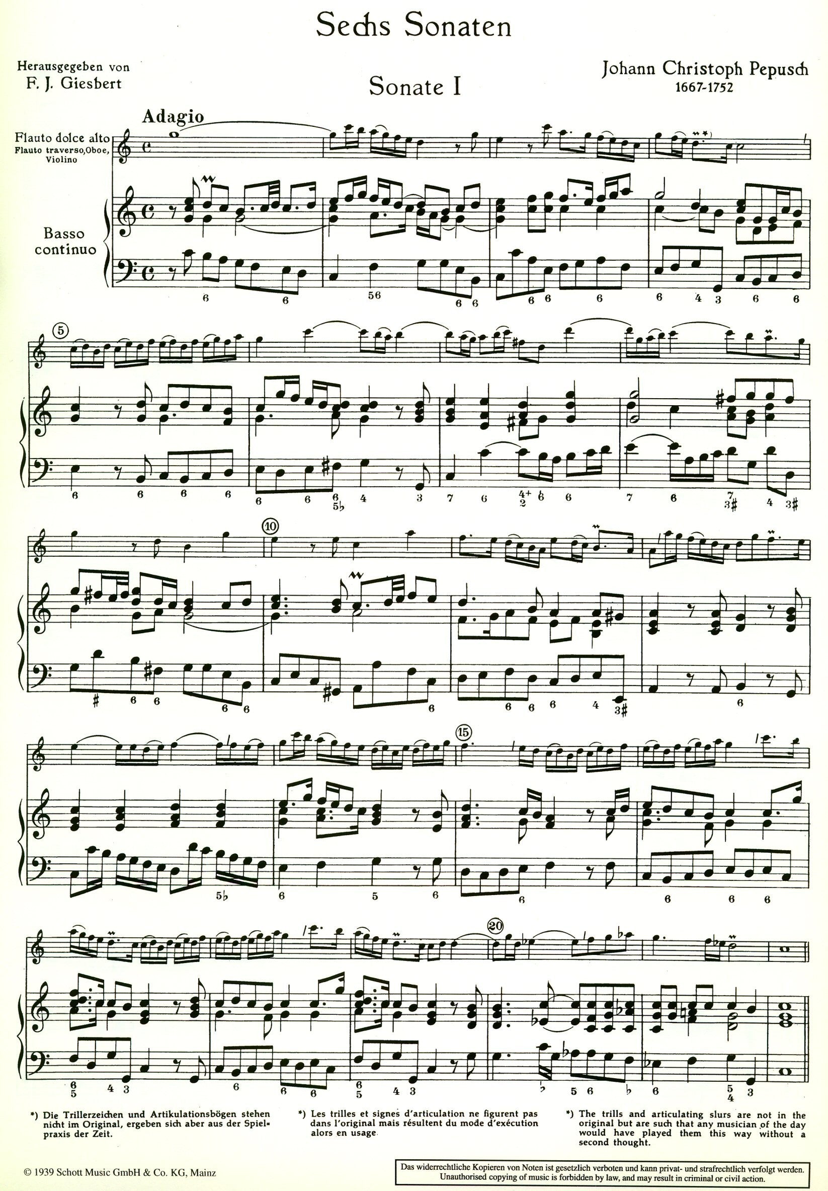 6 Sonatas, Vol 1