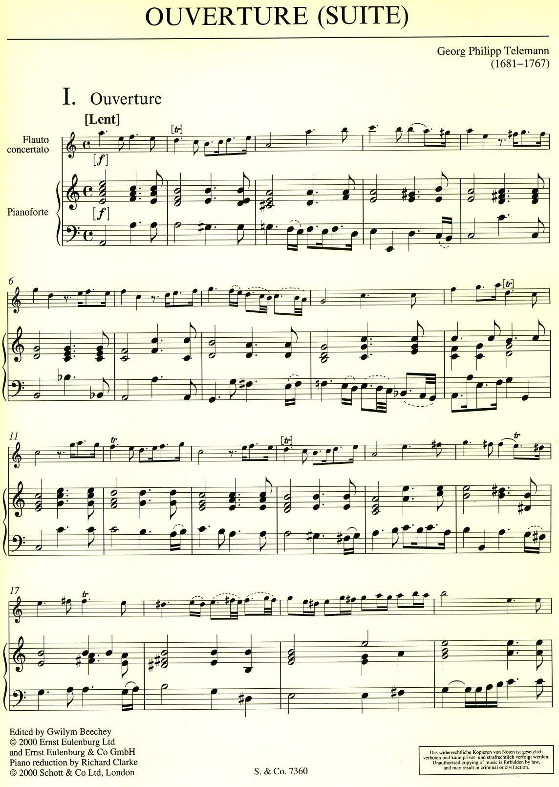 Overture (Suite) in a minor