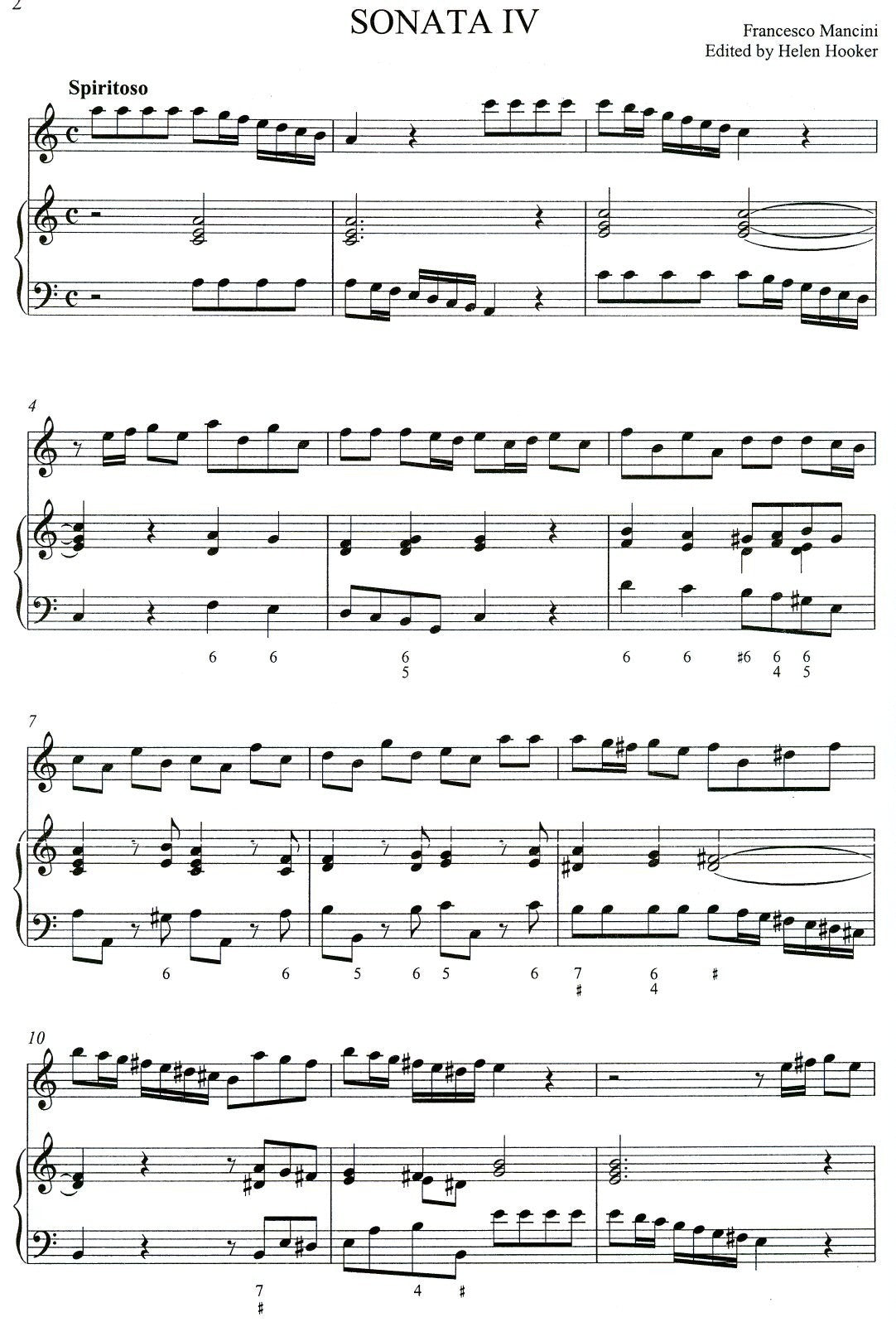Sonata IV in A minor
