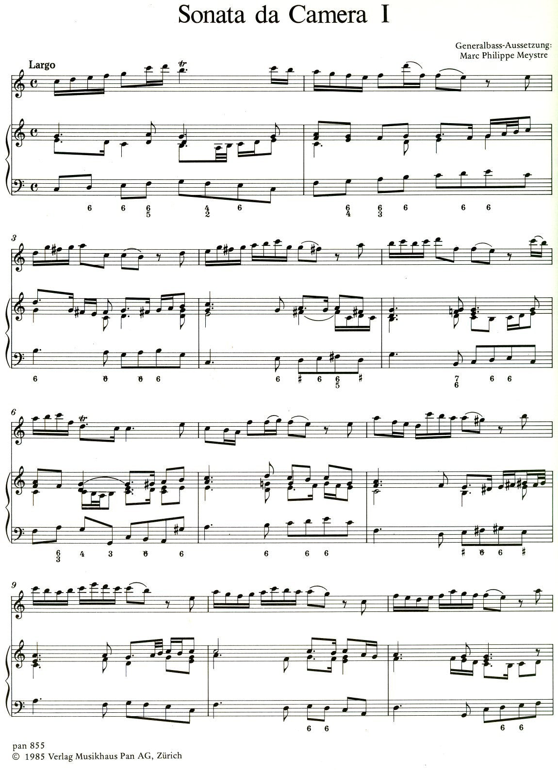 Sonata da Camera Vol 1 Sonatas 1-3