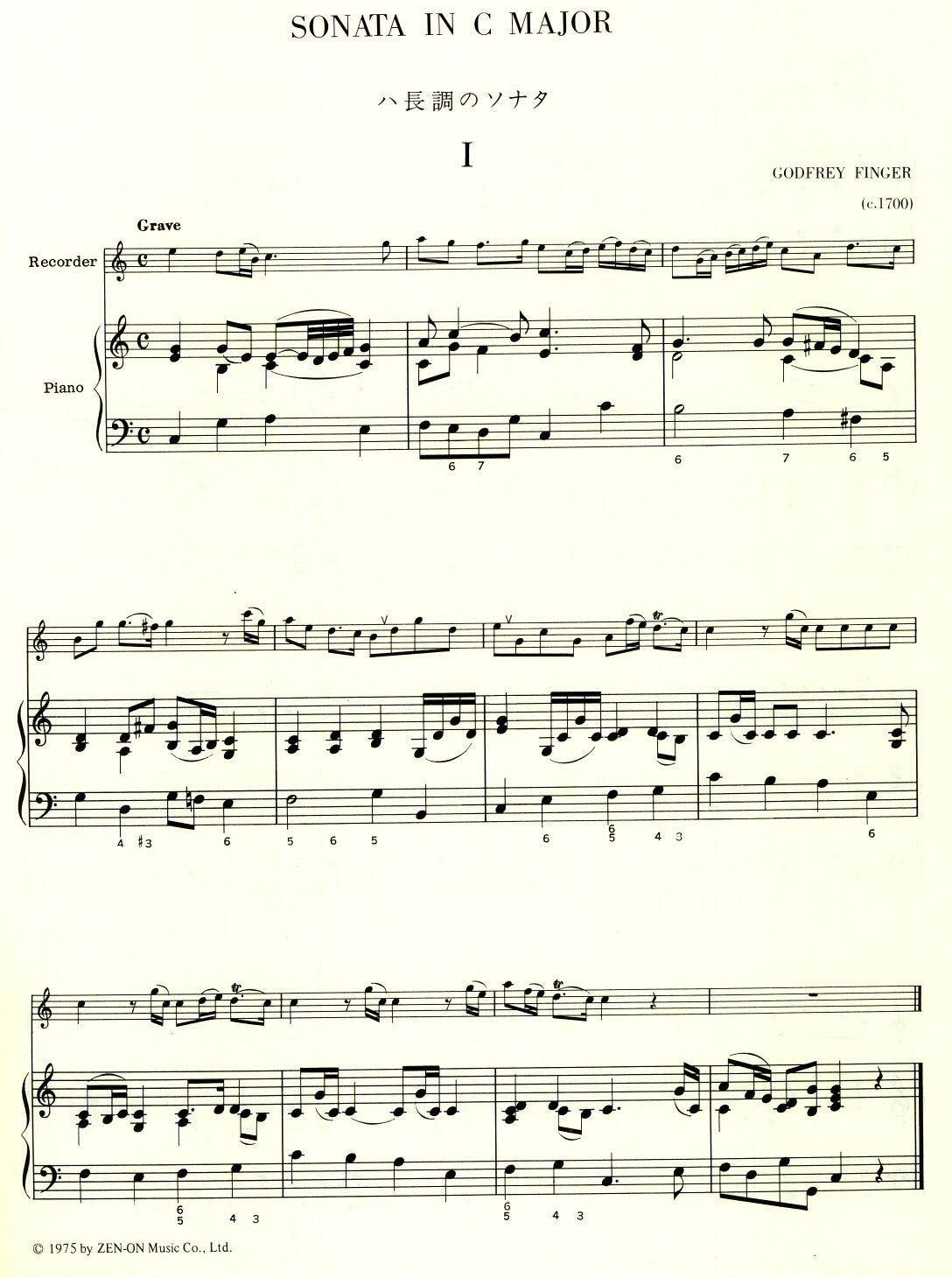 Sonata in C Major