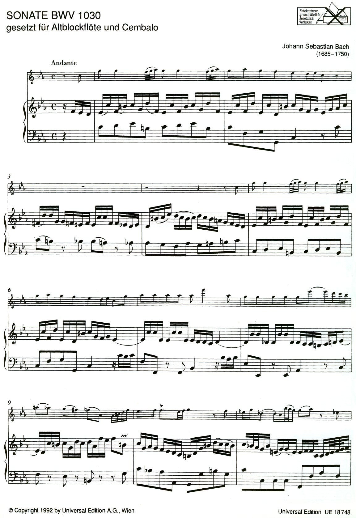 Sonata BWV 1030