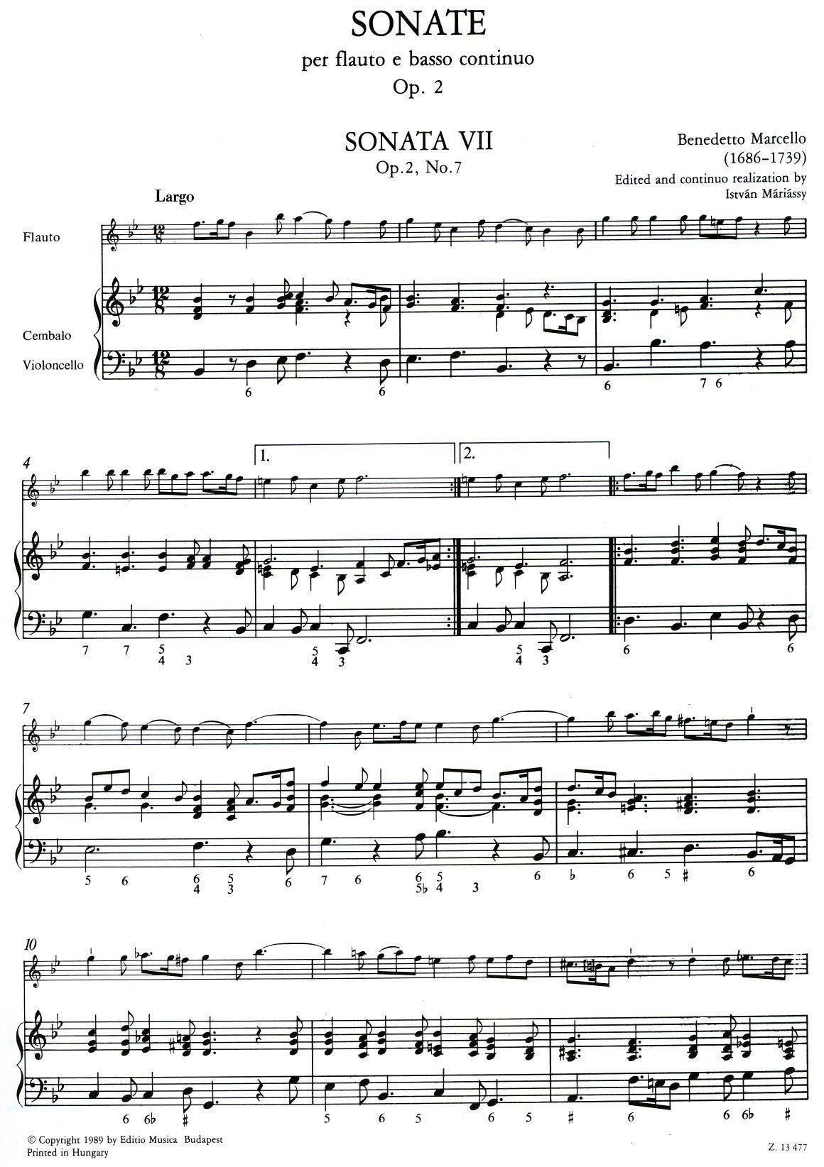 12 Sonatas Op 2  Part II (nos 7-12)