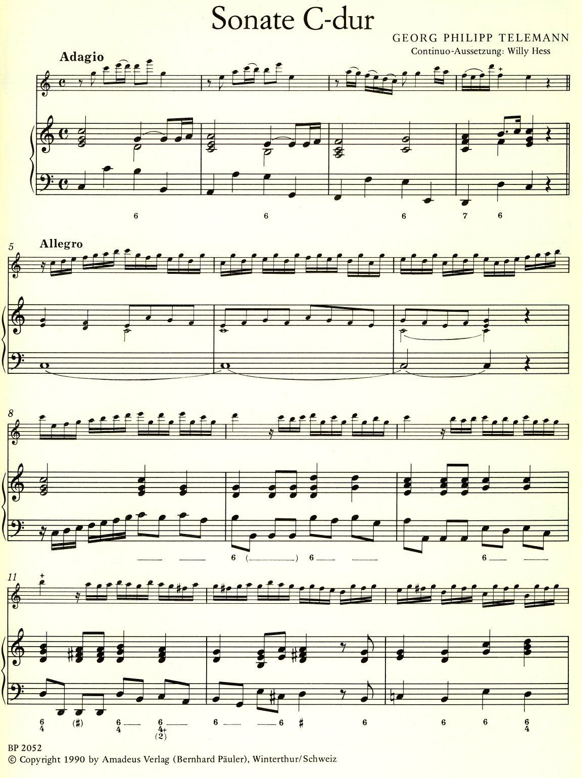 Sonatas d minor and C Major from Essercizii Musici