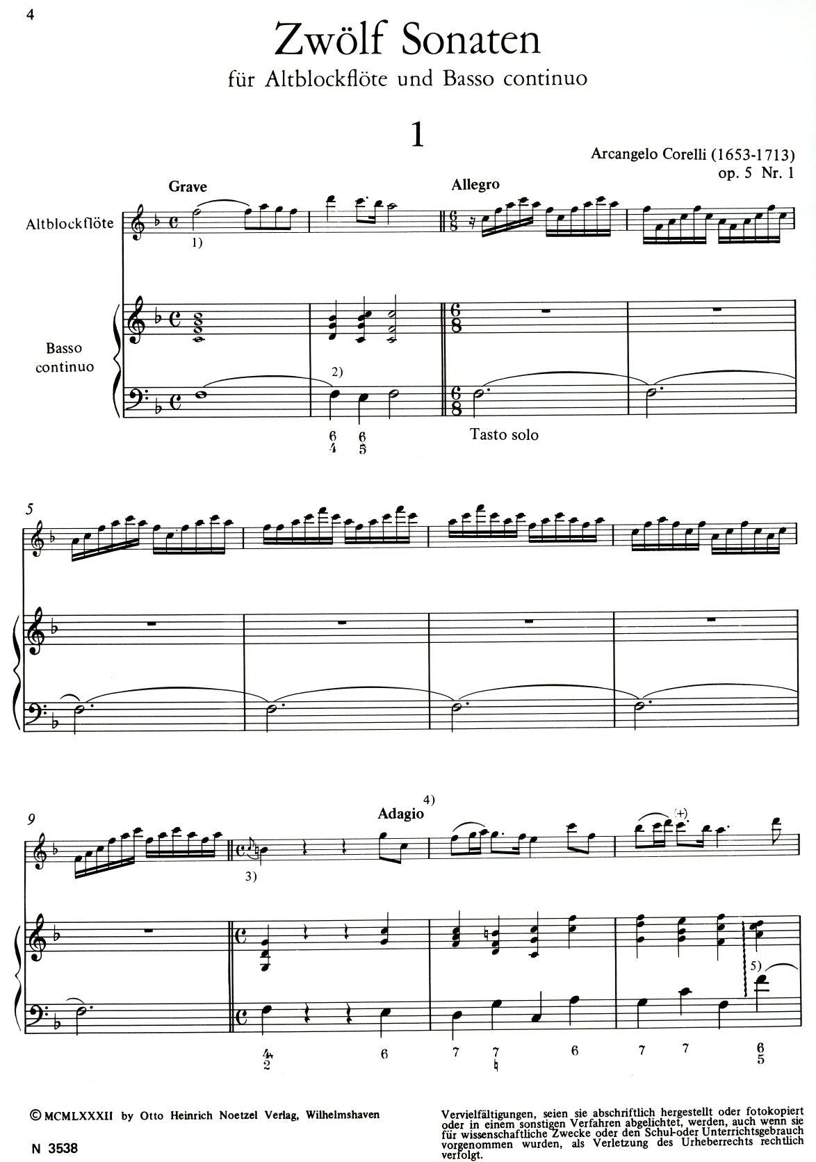 12 Sonatas Op 5  Nos 1 & 2 Vol 1