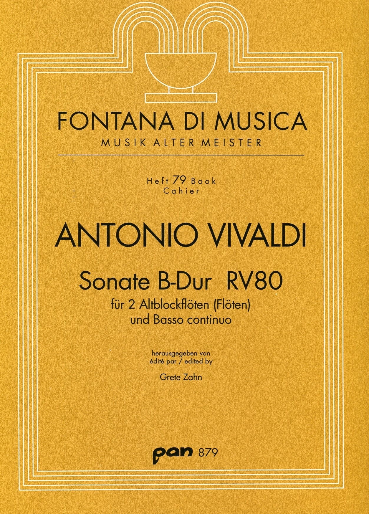 Sonata in B flat Major RV80
