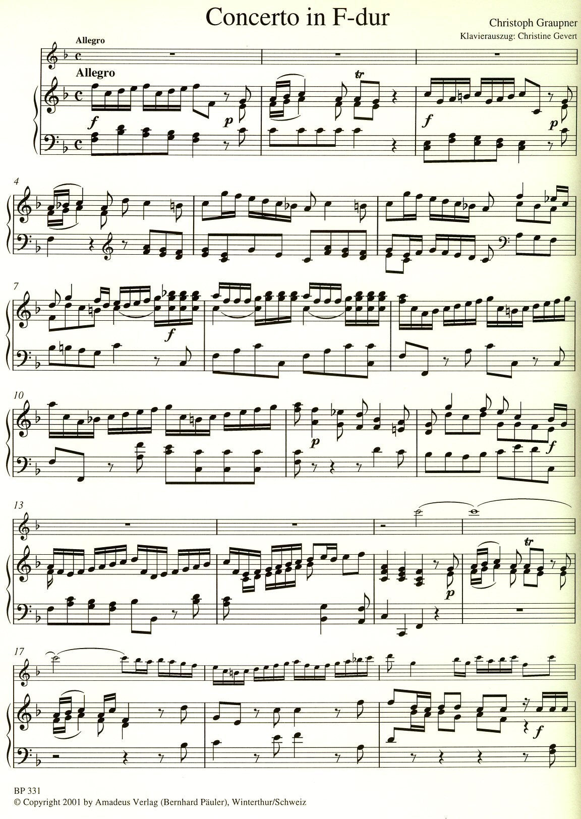 Concerto in F Major