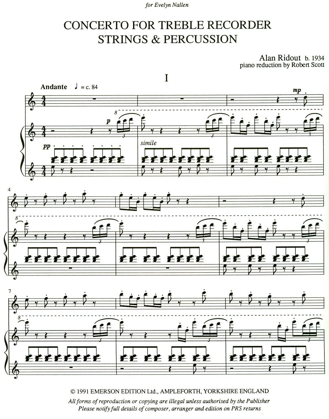 Concerto for Treble, Strings and Percussion